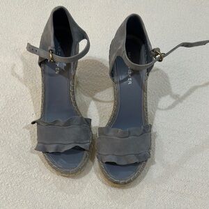 Light blue Suede Women's Sandals